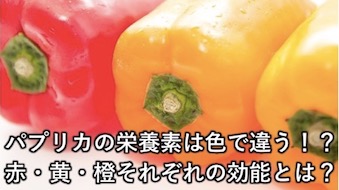 パプリカの栄養素は色で違う 赤 黄 橙それぞれの効能とは 逸品グルメ Ippin